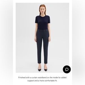 Theory, Treeca, Nocturnal Navy, in good wool, size 0.